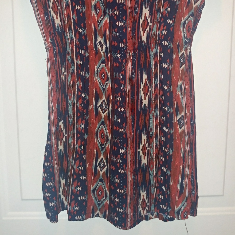 F21 | aztec boho slip on summer dress M - Picture 3 of 4
